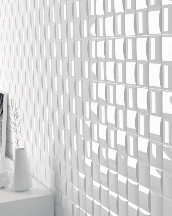 Essential Ceramic White Wicker 112599