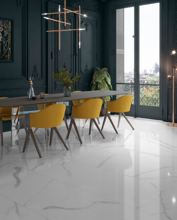 Marble Plus Porcelain Statuario White 112720