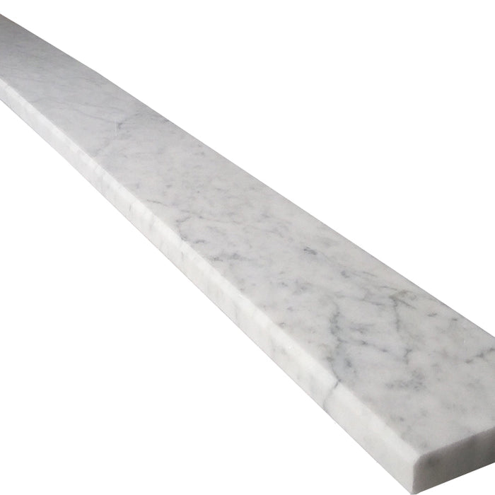 Imperial Carrara Polished Marble Threshold - 4" x 36"