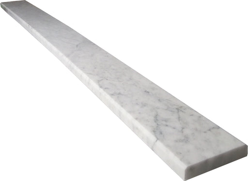 Imperial Carrara Polished Marble Threshold - 6" x 84"