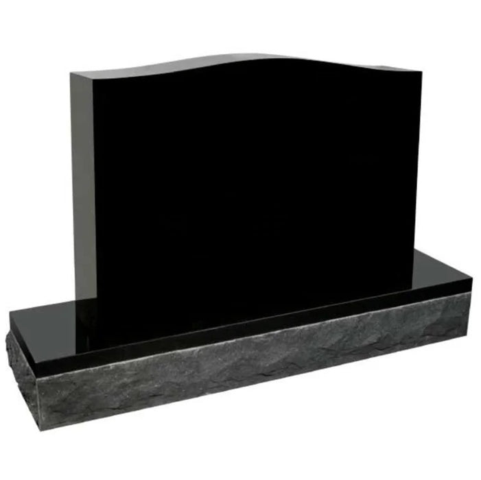 Black granite headstones online