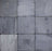 Full Tile Sample - Black Slate Tile - 6" x 6" x 3/8" Tumbled
