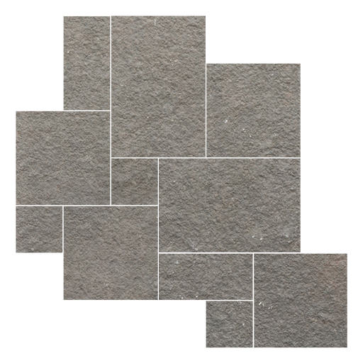 Indian Bluestone Natural Cleft Limestone Paver Jumbo Pattern - 12" x 12" x +/- 1 1/4"