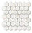 Ivory Summit  Recycled Glass Mosaic - Hexagon