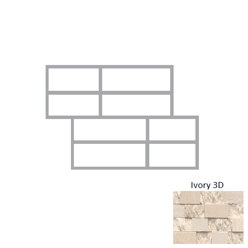 Structure Ivory 3D B75STRUIV0624S3DC