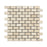 Ivory Travertine Mosaic - 1" x 2" Brick Tumbled