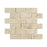 Ivory Travertine Mosaic - 2" x 4" Brick Split Face