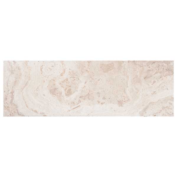 Full Tile Sample - Pietra Antica Patara Stone Ivory Travertine Tile - 4" x 12" Filled & Honed