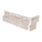 Ivory Natural Cleft Face, Gauged Back Travertine Ledgestone Corner - 6" x 6" & 6" x 18"