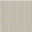 Full Sheet Sample - Natural Linen Ivory Ceramic Mosaic - 3" x 3" Textured