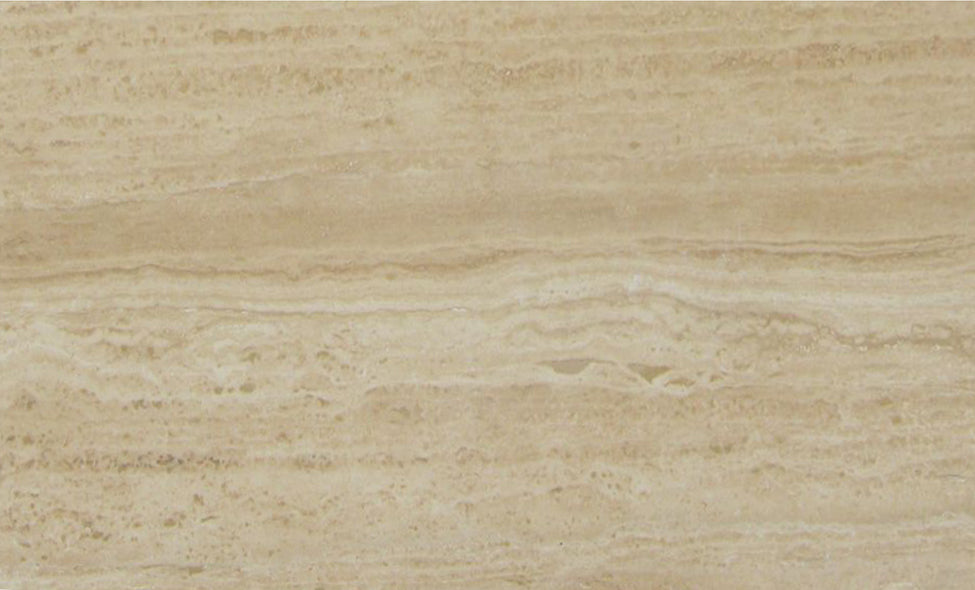 Full Tile Sample - Ivory Vein Cut Travertine Tile - 12" x 24" x 1/2" Filled & Honed