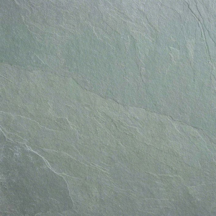 Jade Green Slate Natural Cleft Face, Gauged Back Tile