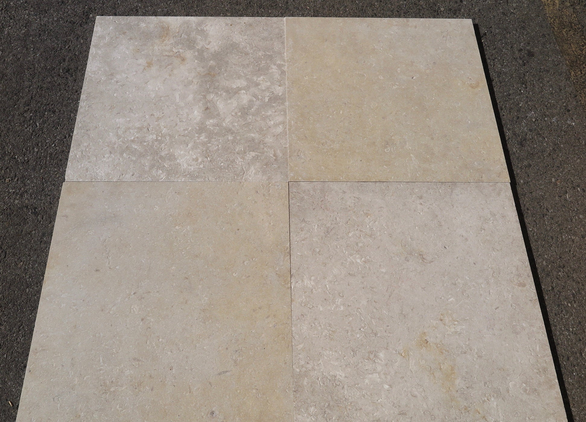 Jerusalem Gray Gold Limestone Tile Brushed Stone & Tile Shoppe