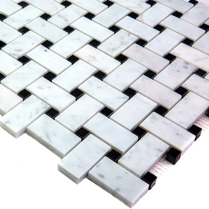 Marbella Marble Bianco Carrara / Eastern Black KB-B04