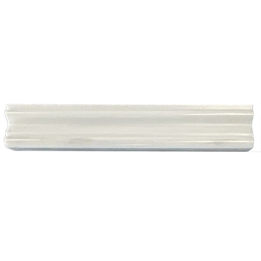 Bianco Dolomiti Universal Andora Polished Marble Molding - 5 CM" x 12" x 2.5 CM
