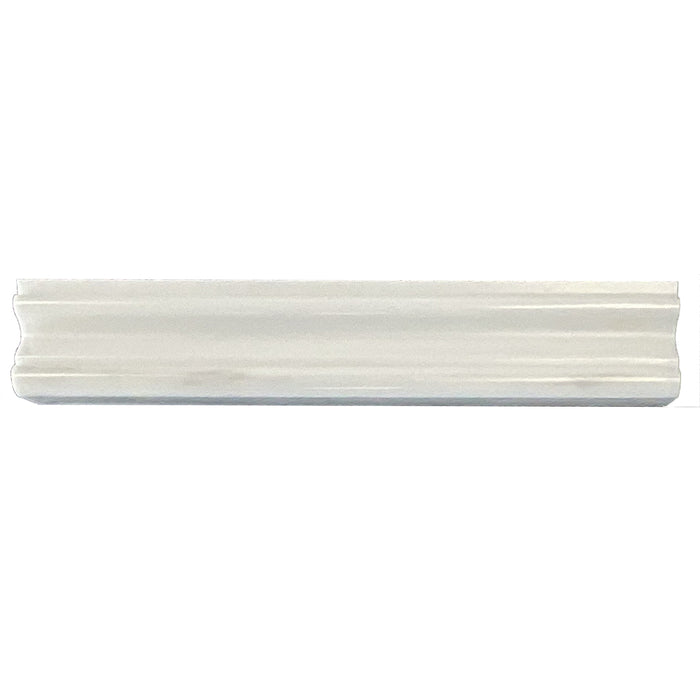 Full Molding Sample - Bianco Dolomiti Universal Marble Molding - 5 CM x 12" x 2.5 CM Polished