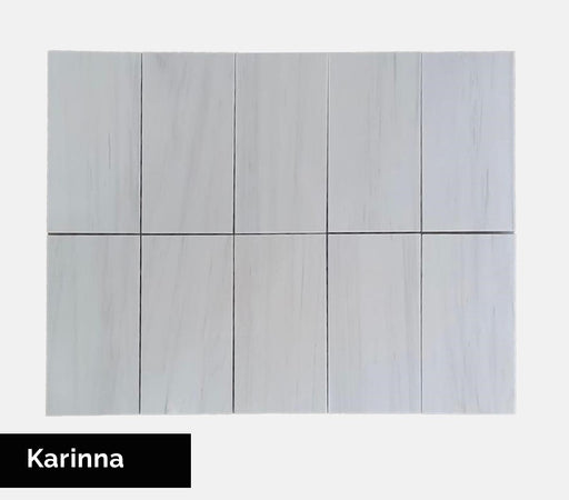 Bianco Dolomiti (Karinna) Honed Marble Tile - 6" x 12" x 1 CM