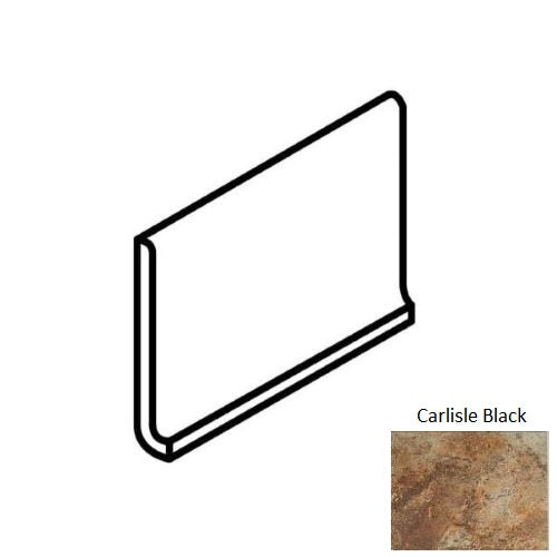 American Olean Kendal Slate KS03 Carlisle Black Matte Cove Base — Stone