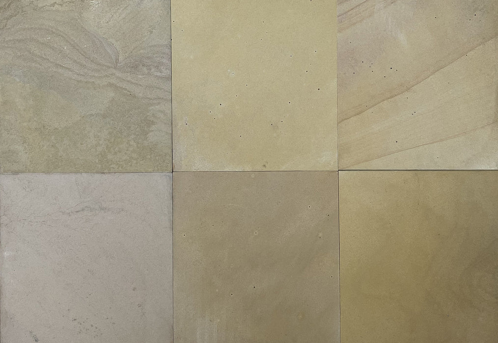 Full Tile Sample - Kokomo Gold Sandstone Tile - 23 " x 23" x 5/8" Honed