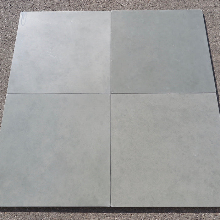 Honed Kota Blue Limestone Tile - 24" x 24" x 5/8" 