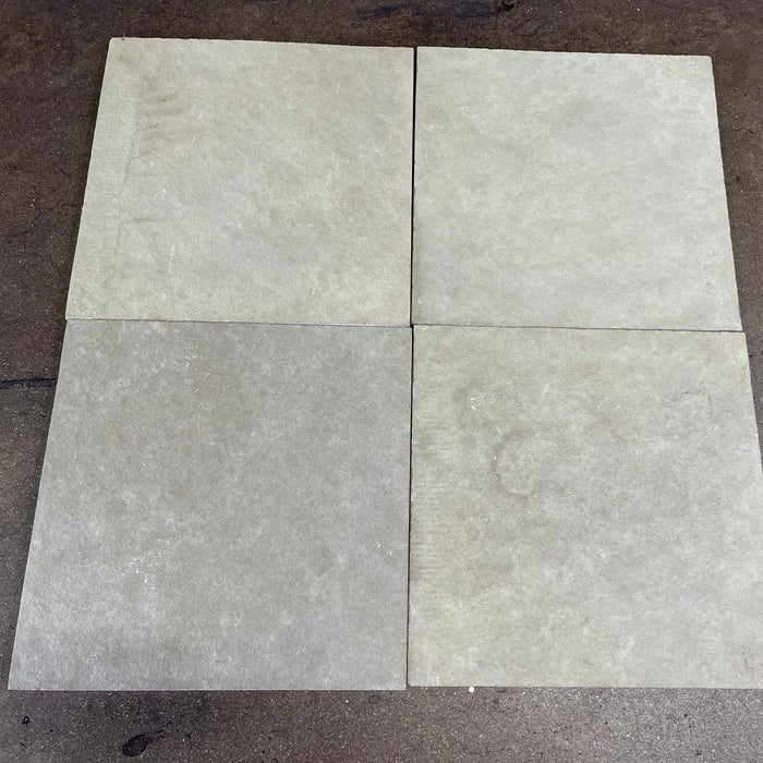 Kota Brown Limestone Tile - 16" x 16" Natural Cleft Face, Gauged Back
