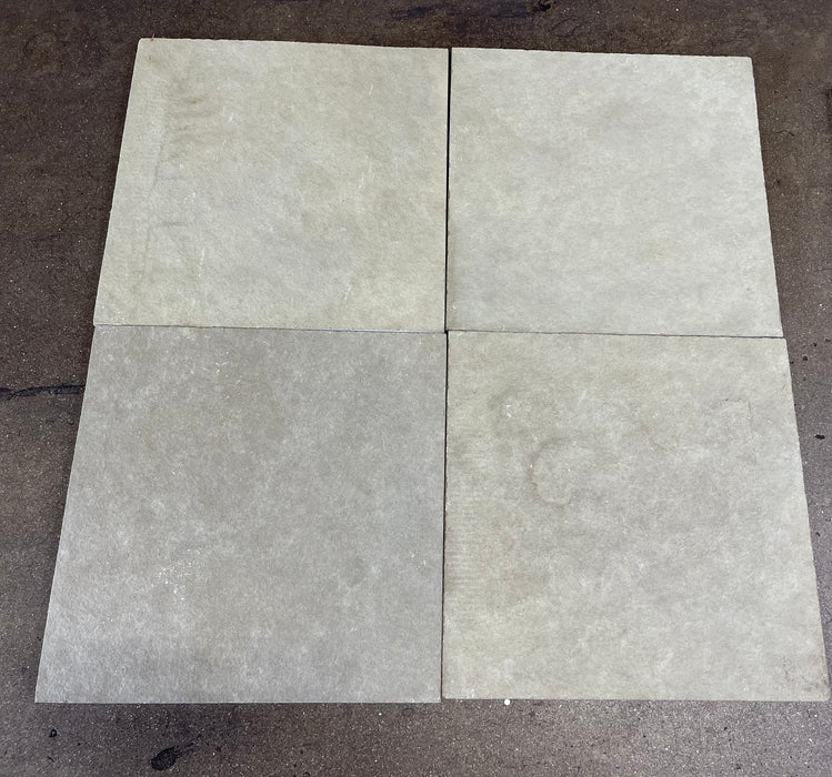 Kota Brown Limestone Tile - 16" x 16" Natural Cleft Face, Gauged Back