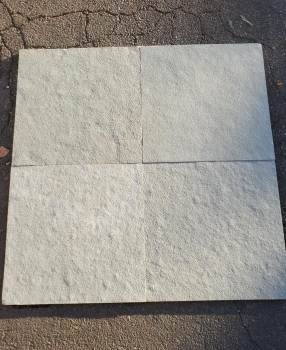Kota Blue Limestone Tile - 24" x 24" x 5/8" Natural Cleft Face, Gauged Back