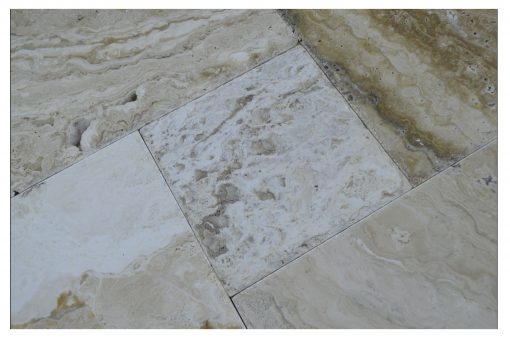 Leonardo Tumbled Travertine Paver Versailles Pattern - Various Sizes