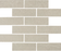 Full Sheet Sample - Adrock Latte Staggered Porcelain Mosaic - 2" x 6" x 8 MM Matte