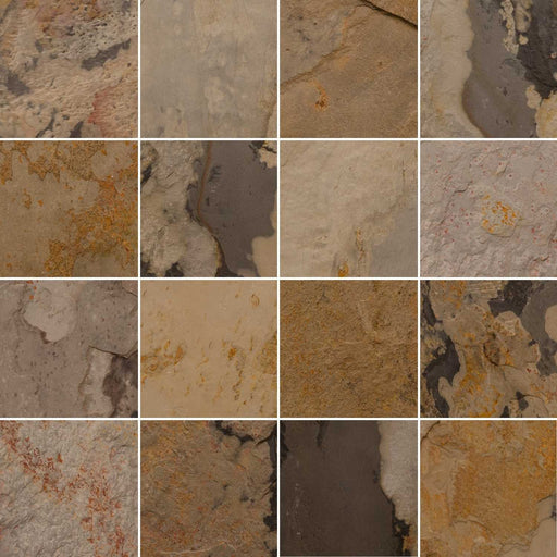 Full Tile Sample - Lavender Harvest Slate Tile - 24" x 24" x 3/8" Natural Cleft Face with Gauged Back