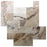 Leonardo Tumbled Travertine Paver Versailles Pattern