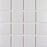 Full Sheet Sample - Gallery Light Grey Porcelain Mosaic - 3" x 3" Textured