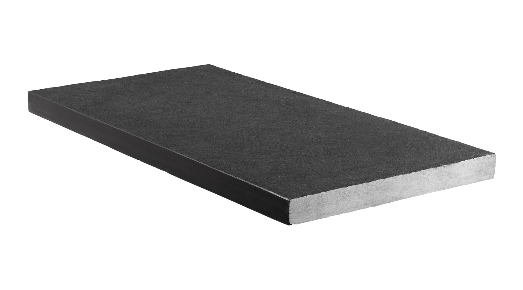 Lime Black Natural Cleft Face, Gauged Back Limestone Pool Coping - 12" x 24"