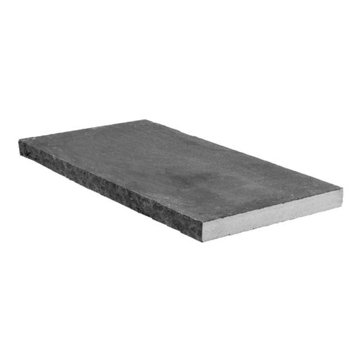 Lime Black Limestone Wall Cap - 12" x 24" x 3 CM Natural Cleft Face with Gauged Back