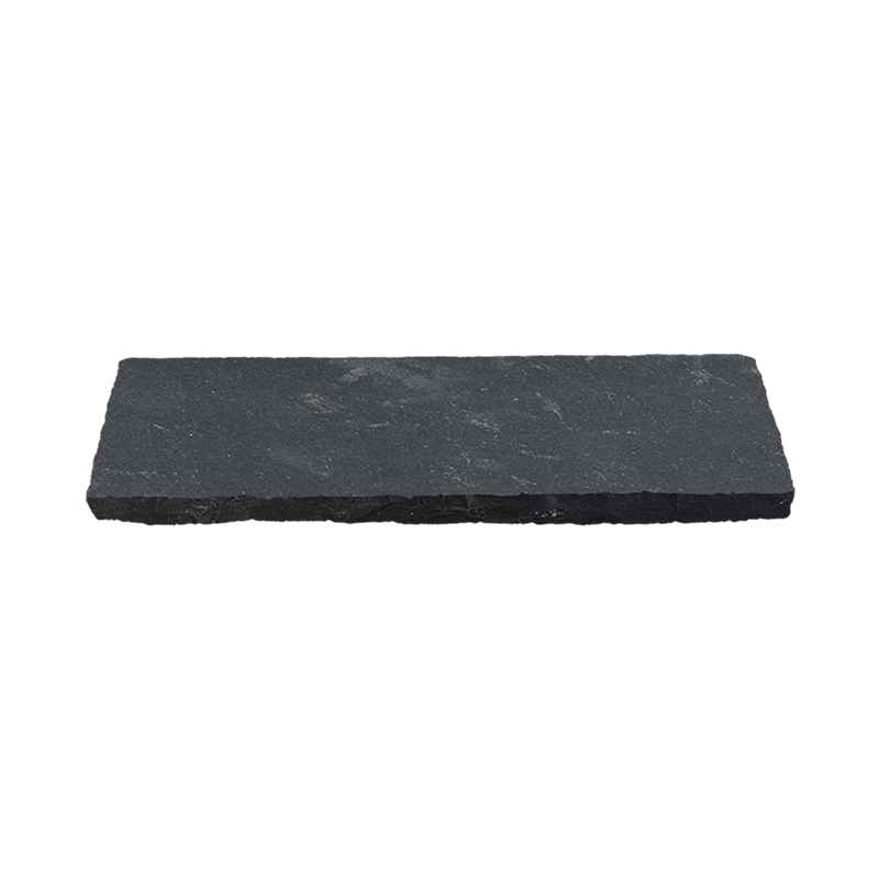 Lime Black Natural Cleft Limestone Wall Cap - 12" x 24" x +/- 1 1/4"