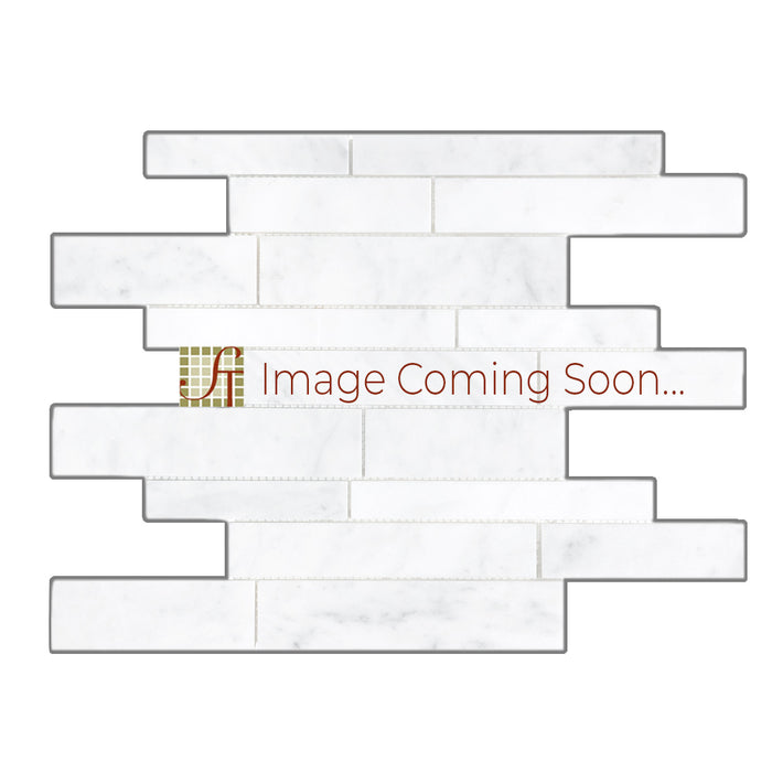 Full Sheet Sample - Palissandro Linear Marble Mosaic - 6" x 24" x 3/8" Split Face