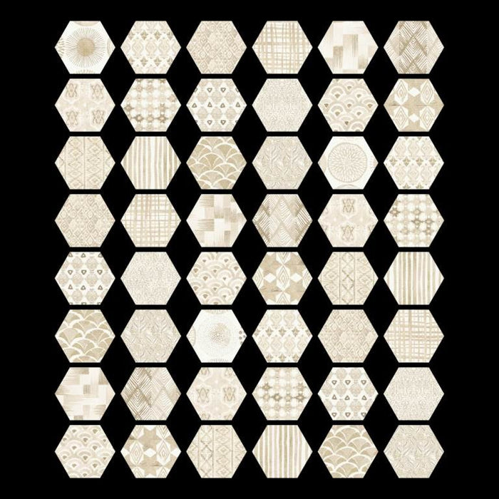 Deco Ivory MOVEMENT-HEXAGON-DECO-IVORY Matte Porcelain