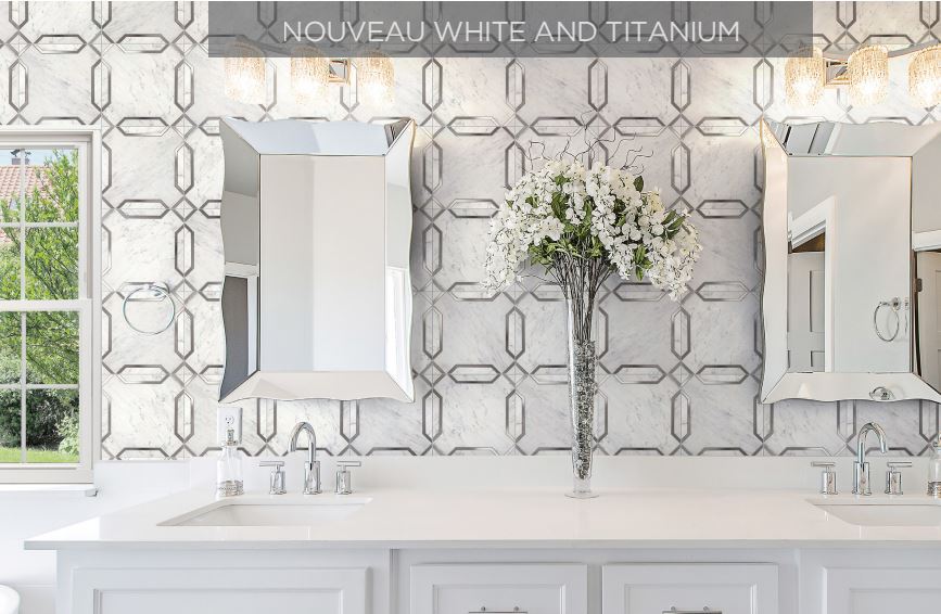 Castellina Mixed White and Titanium CT60