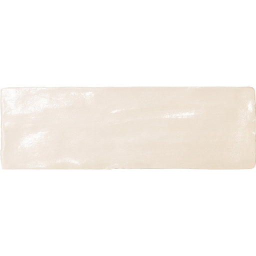 Magma Cream Ceramic Tile - 2.5" x 8" Glossy