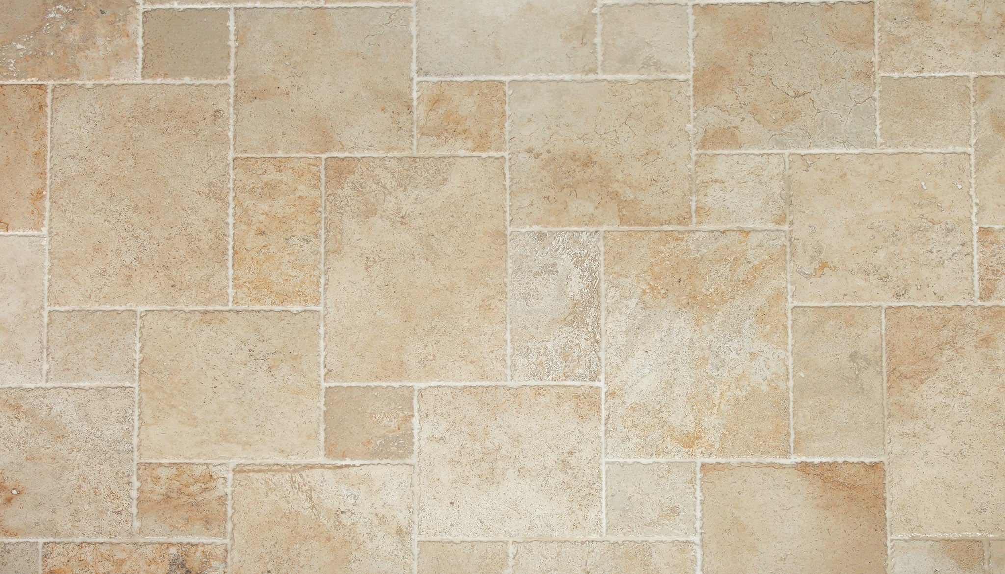 Patterned Travertine Daltile BE15 Napa Textured Travertine Versailles Pattern — Stone & Tile ...