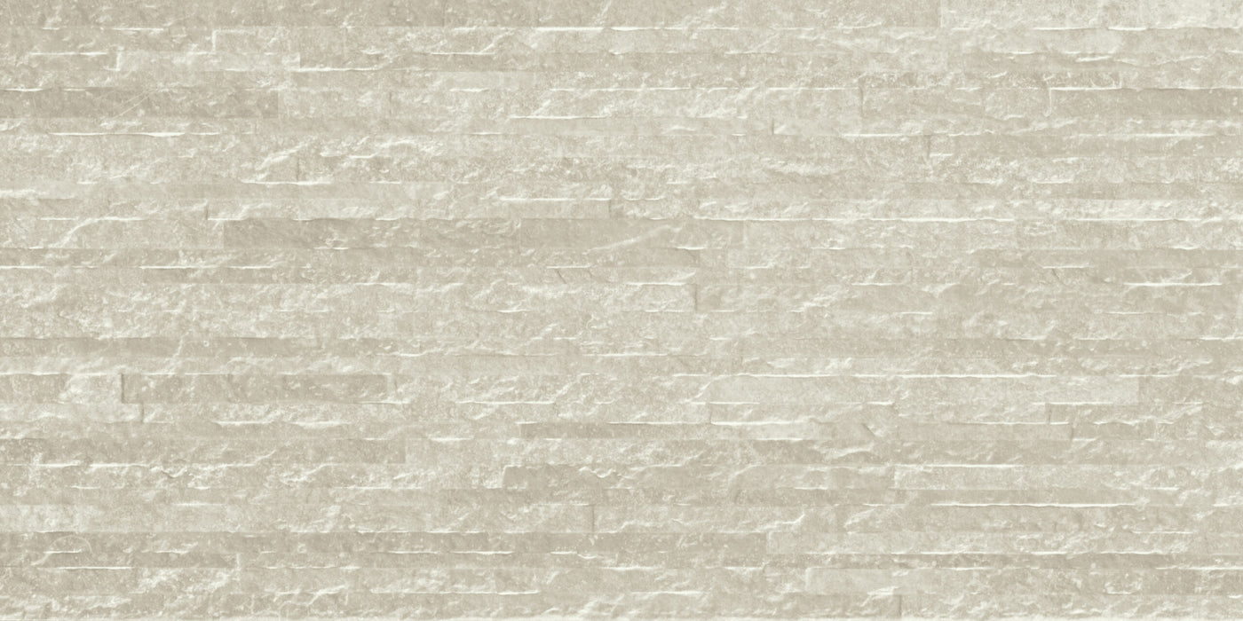 Full Tile Sample - Marwari Clay Relief Deco Porcelain Tile - 12" x 24" Matte