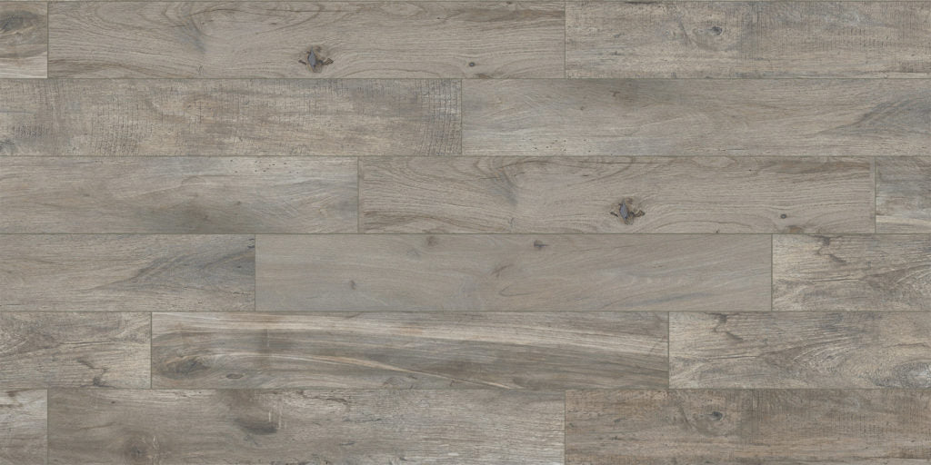 Memory Grigio Natural Porcelain Tile - 6" x 39"