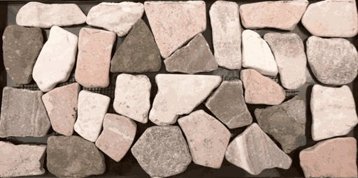 Island Rock Interlocking Merak Pebble Mosaic - Honed