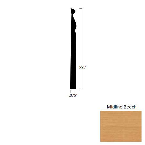 Johnsonite Midline Beech MW-MS6-Z