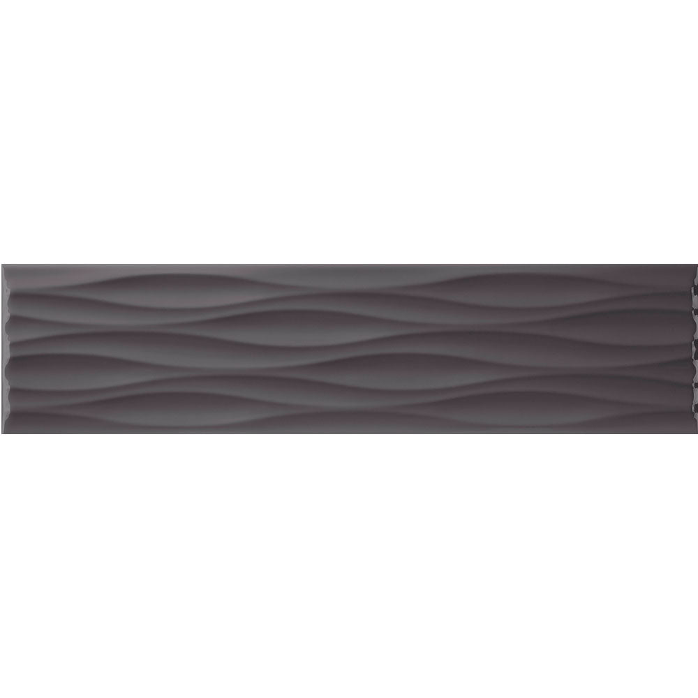 Tesoro Krea Midnight Ripple Glossy Ceramic Tile | Lowest Price — Stone ...