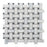 Milas White Tumbled Marble Mosaic - 1" x 2" Basket Weave