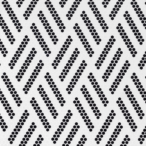 Geometro Missoni Vintage Recycled Glass Mosaic - 3/8" Hexagon Matte