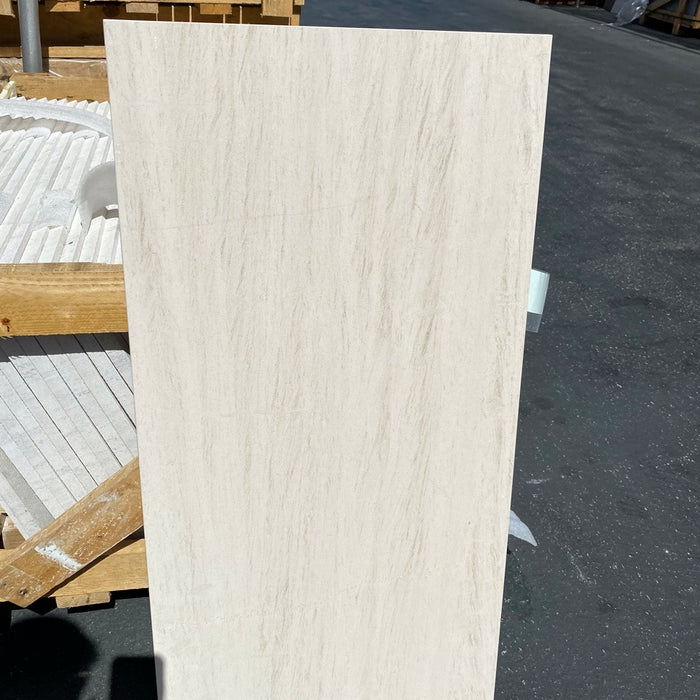 Mocha Creme Honed Limestone Tile - 18" x 36" 