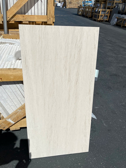 Mocha Creme Honed Limestone Tile - 18" x 36" 