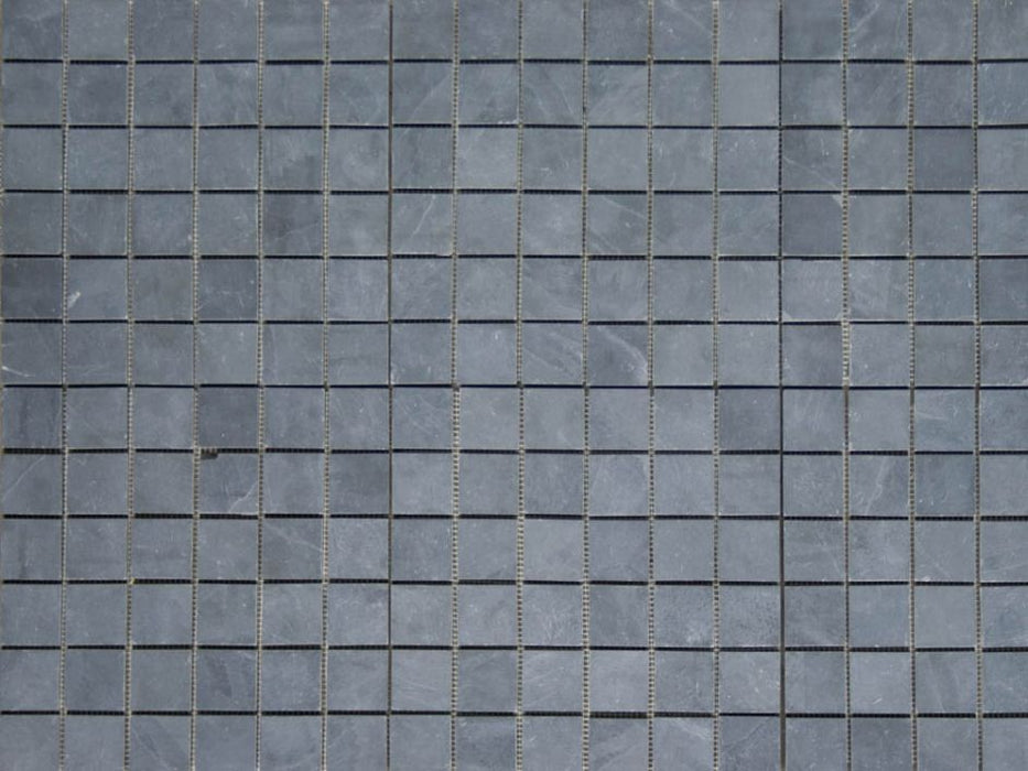 Montauk Black Slate Brushed Mosaic - 2" x 2" x 3/8"